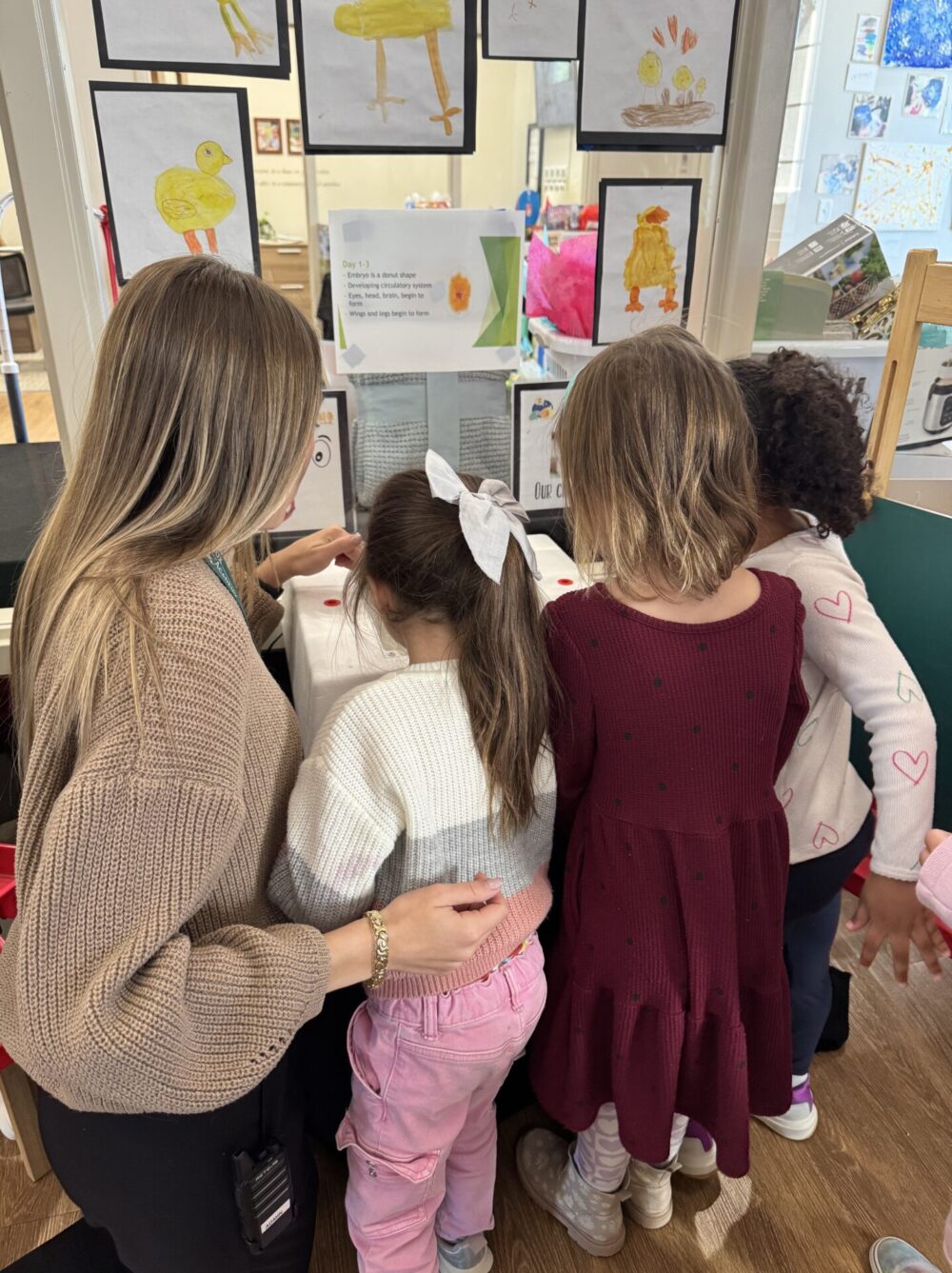 Ivybrook Academy Educator with Students in Science