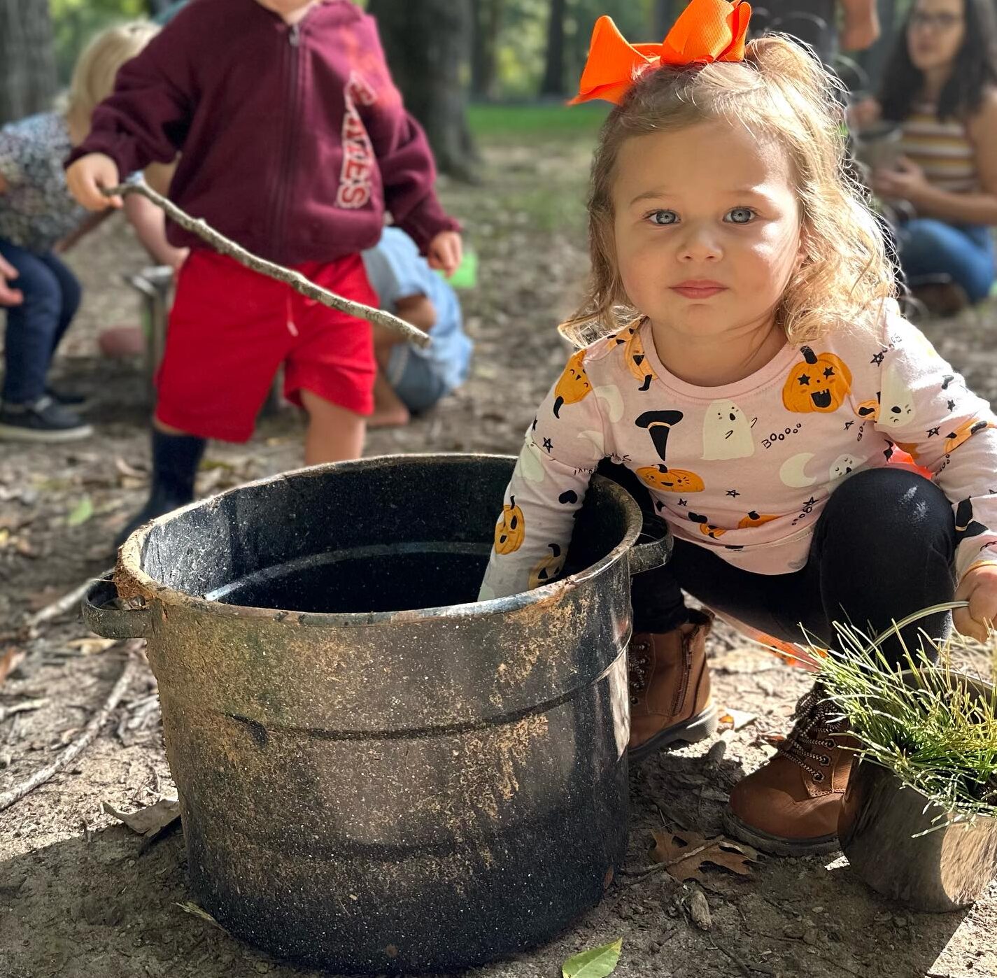 Outdoor nature exploration at Ivybrook Academy